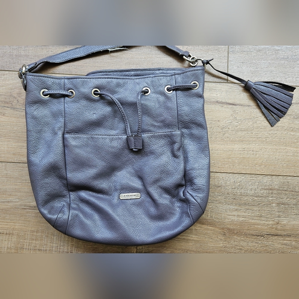 Coach Gray Leather Women's Bag